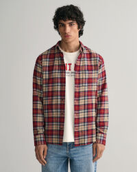 Regular fit ternet flannelskjorte
