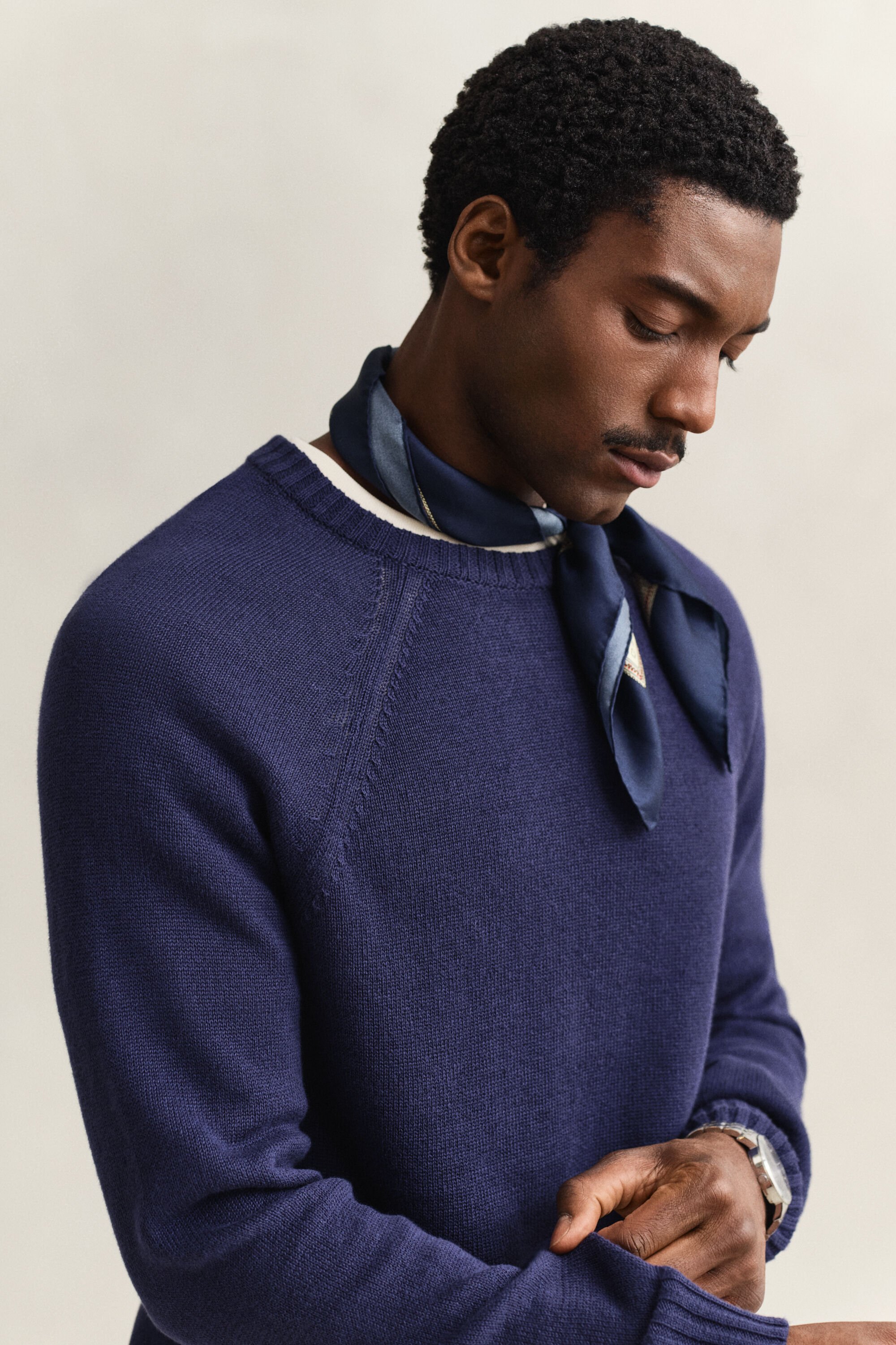 Sweater af hørblanding