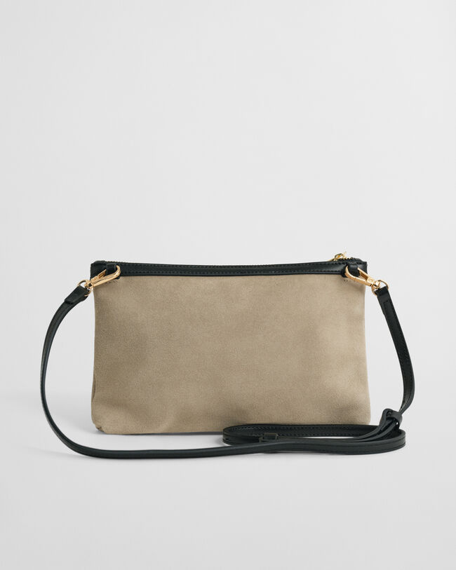 Crossbody-taske i ruskind
