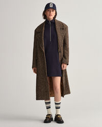 Joggingkjole med halv lynl&aring;s