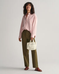 Oversized Luxury Oxford-skjorte med striber