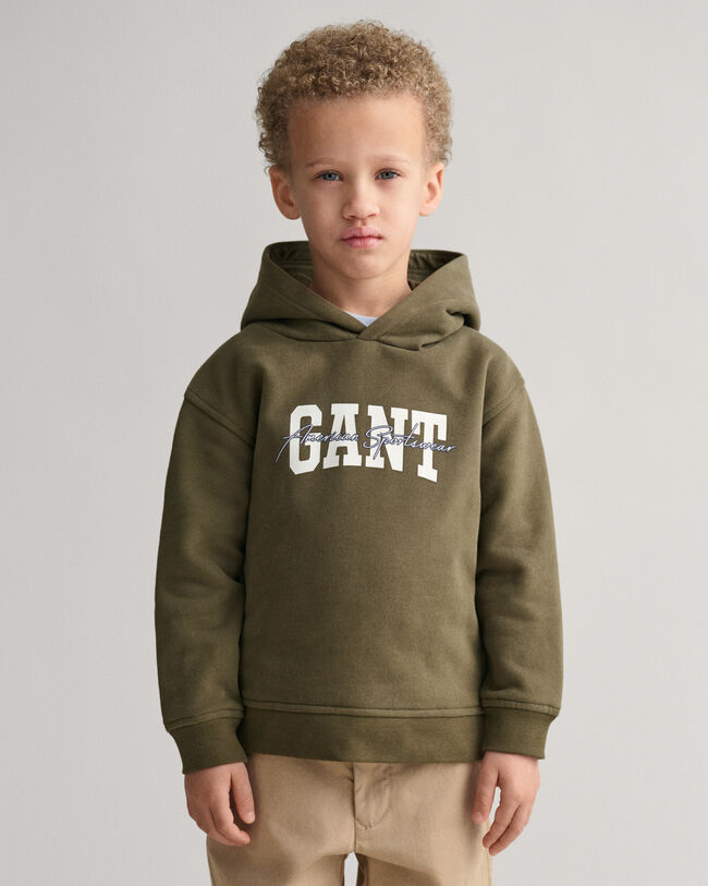 Kids GANT Arch Script hættetrøje