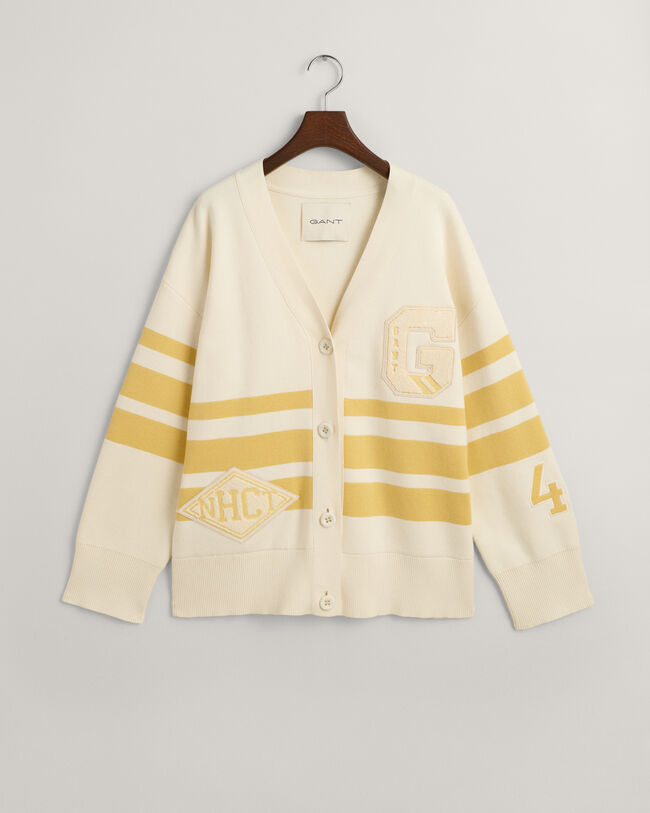 GANT Varsity cardigan med V-hals