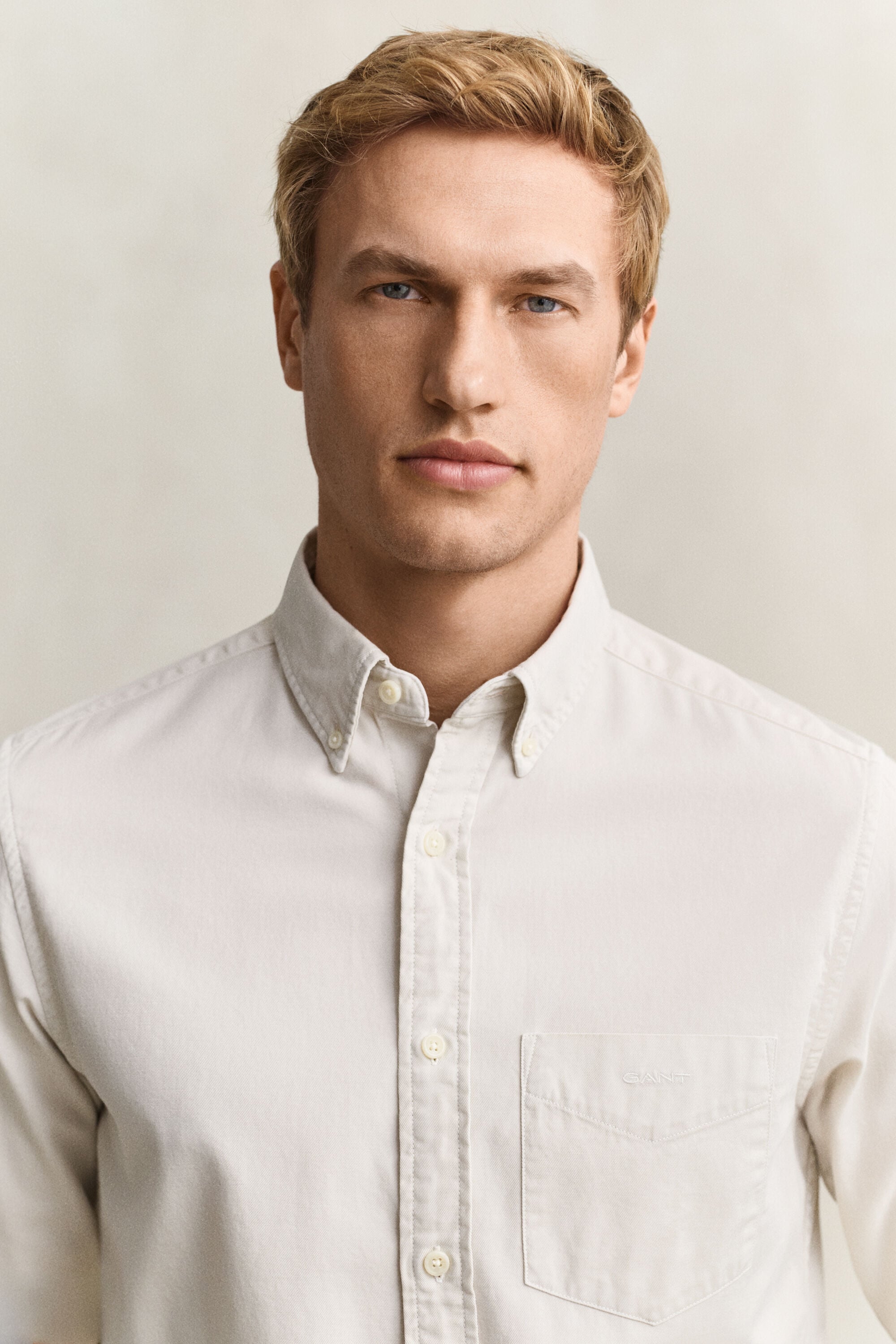 Regular fit skjorte af twill