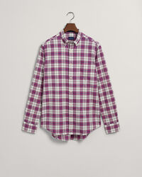 Regular fit ternet Oxford skjorte