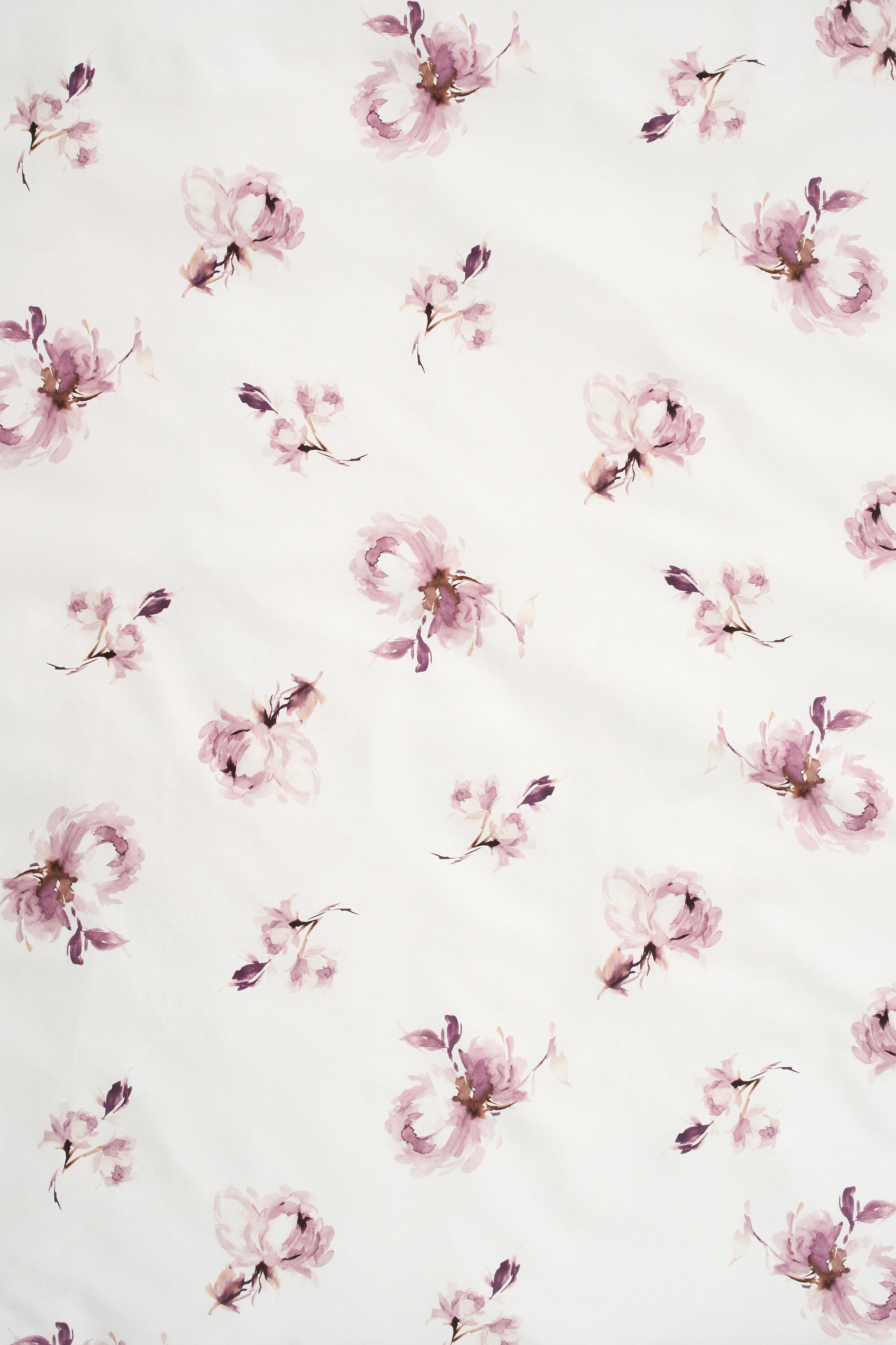 Enkelt dynebetræk med blomsterprint