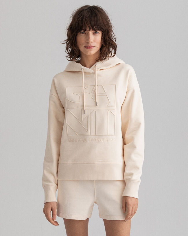 Tonal broderet Quadrat h&aelig;ttetr&oslash;je