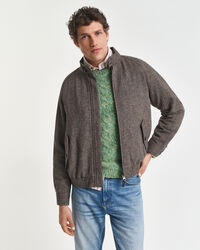 Harrington jakke i uldblanding