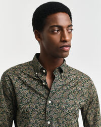 Regular fit trykt paisley skjorte