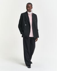 Relaxed fit klassisk stribet poplin-skjorte