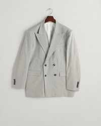 Oversized dobbeltradet blazer med striber