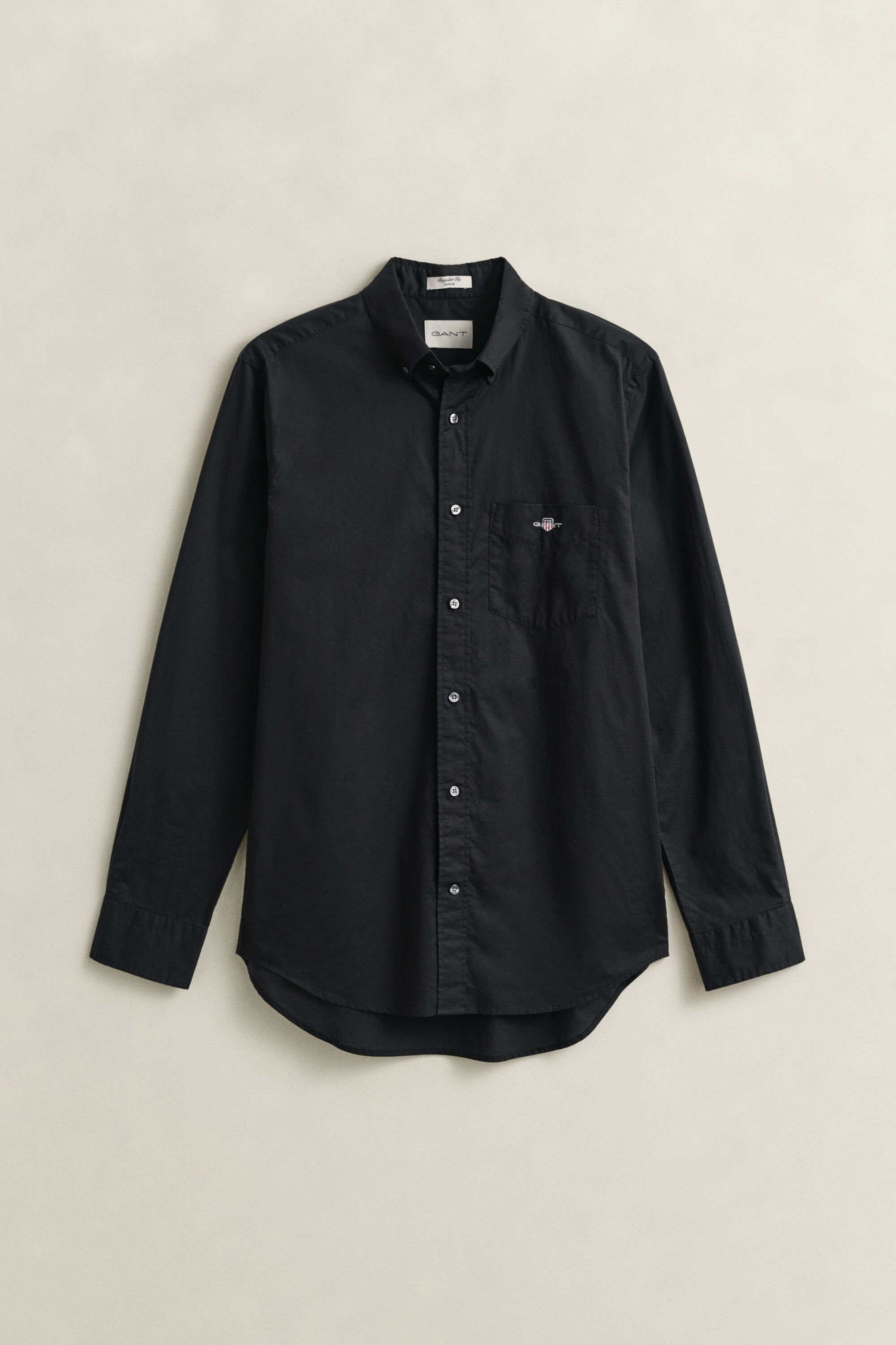 Regular fit klassisk poplin-skjorte