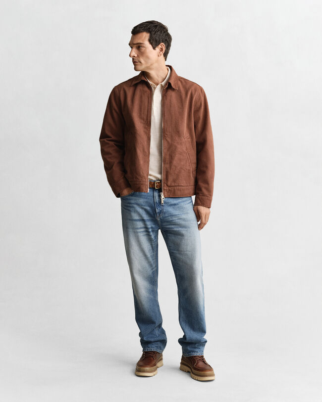 Kort&aelig;rmet polosweater af ekstra fin merinould