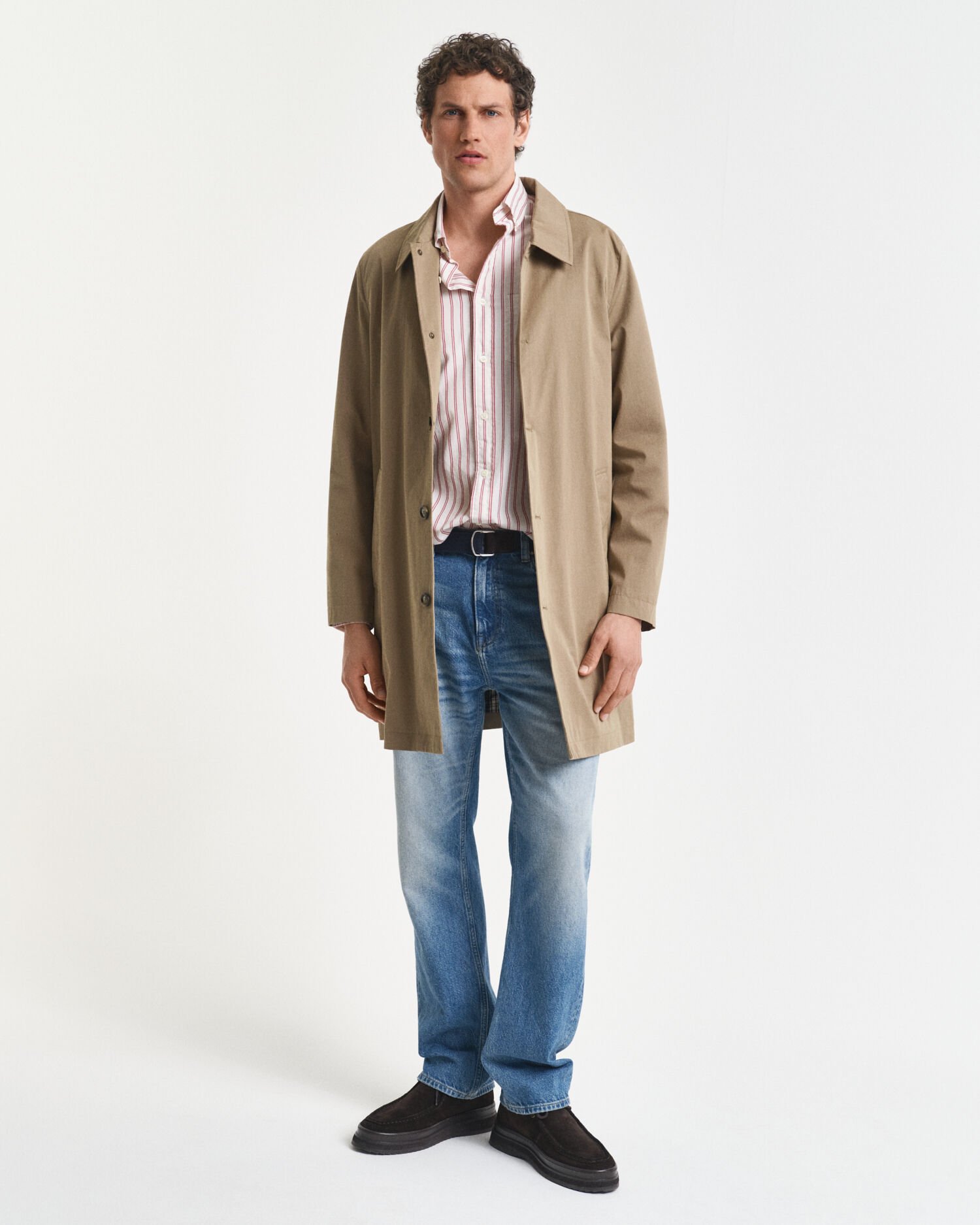 Regular fit Archive poplin skjorte med striber