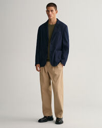 Tekstureret crewneck sweater af bomuld