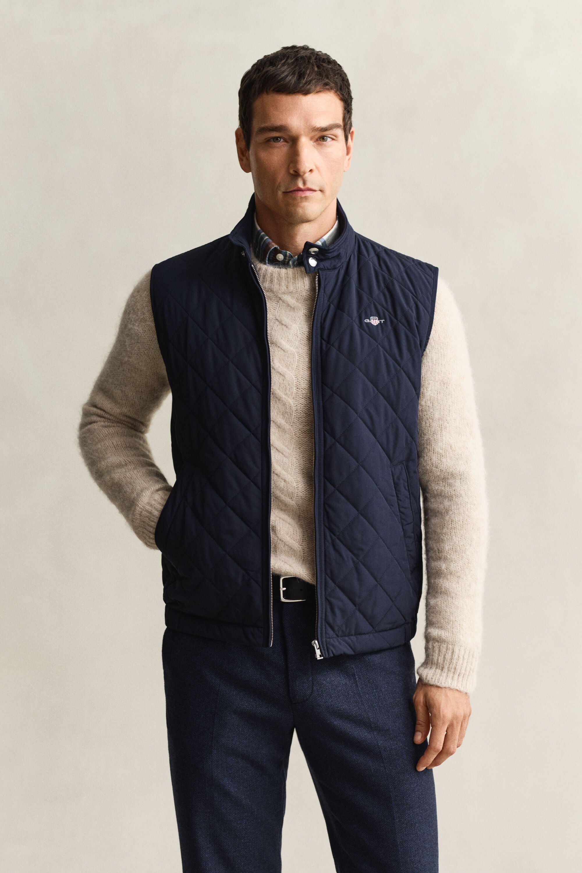 Quiltet Windcheater vest