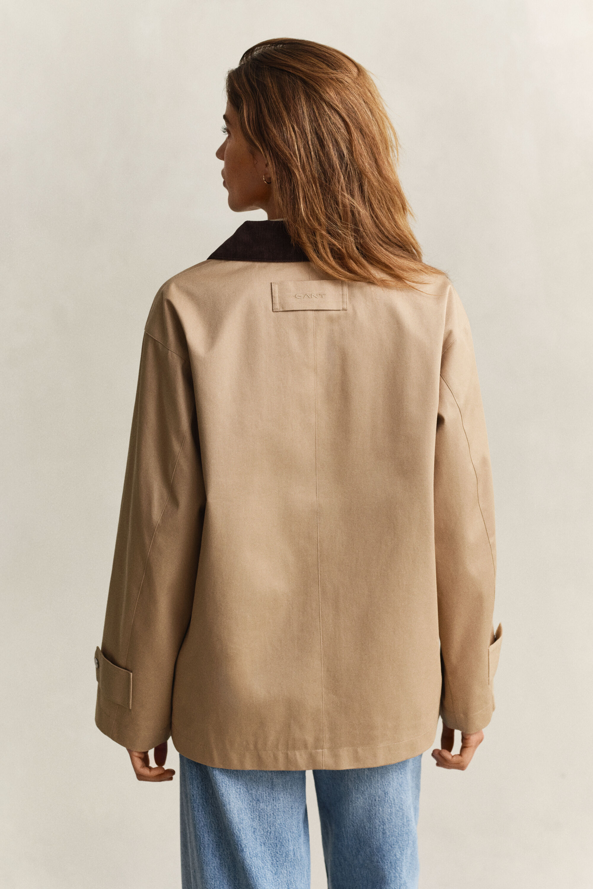 Decker jakke af bomuld