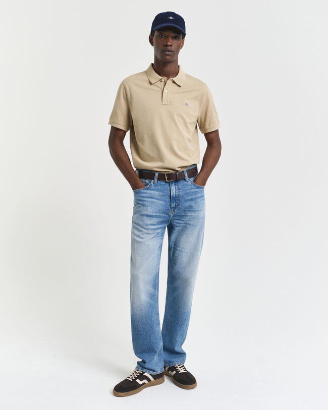 Regular fit Shield Piqué poloskjorte