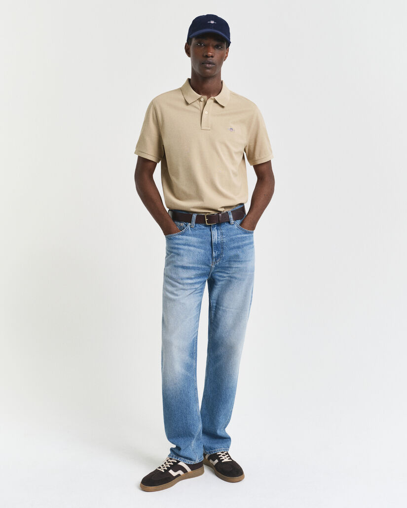 Regular fit Shield Piqué poloskjorte