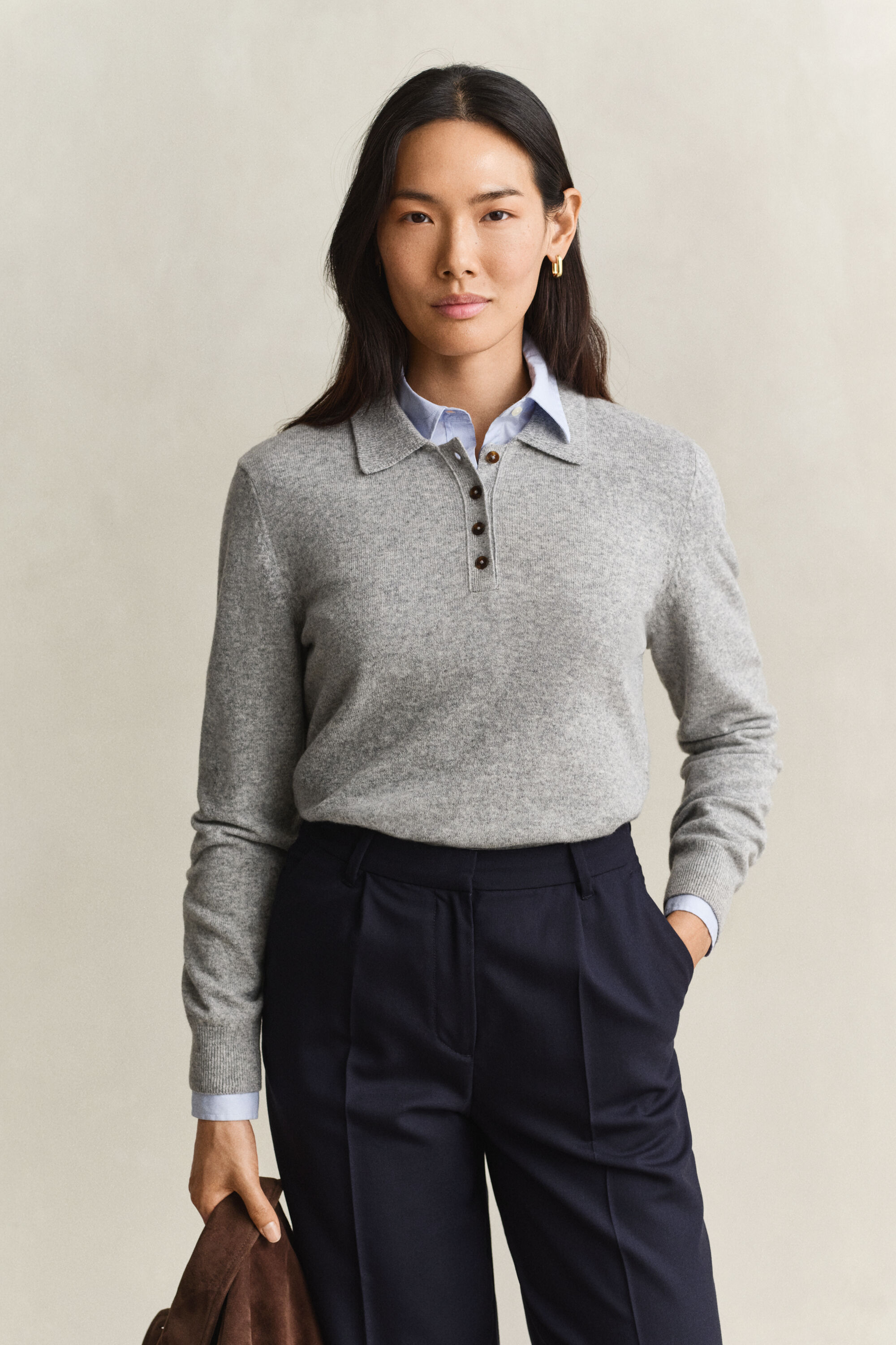 Rugger sweater i lammeuld