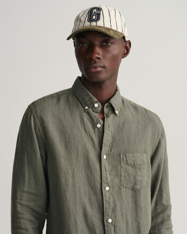 Regular fit garment-dyed h&oslash;rskjorte