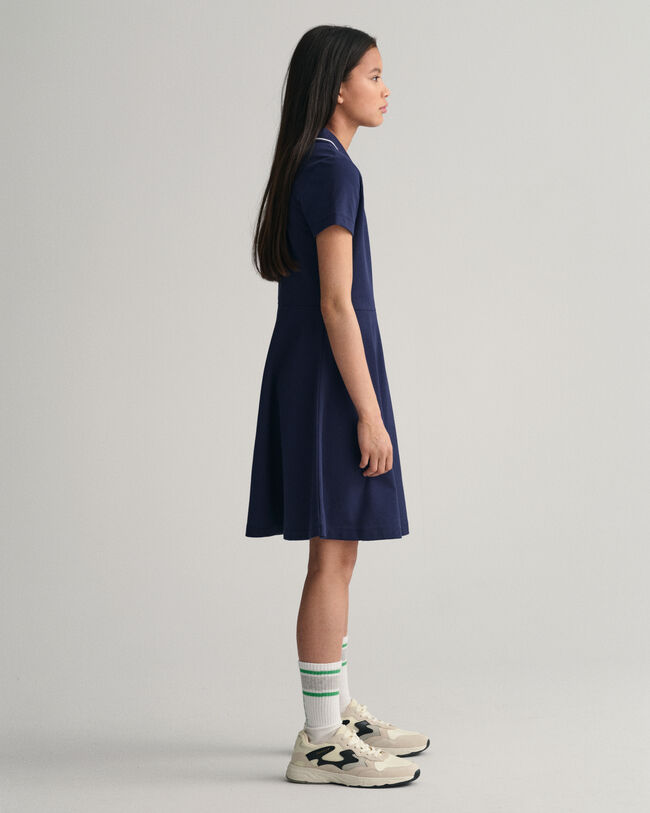 Teen Girls piqu&eacute; Rugger-kjole