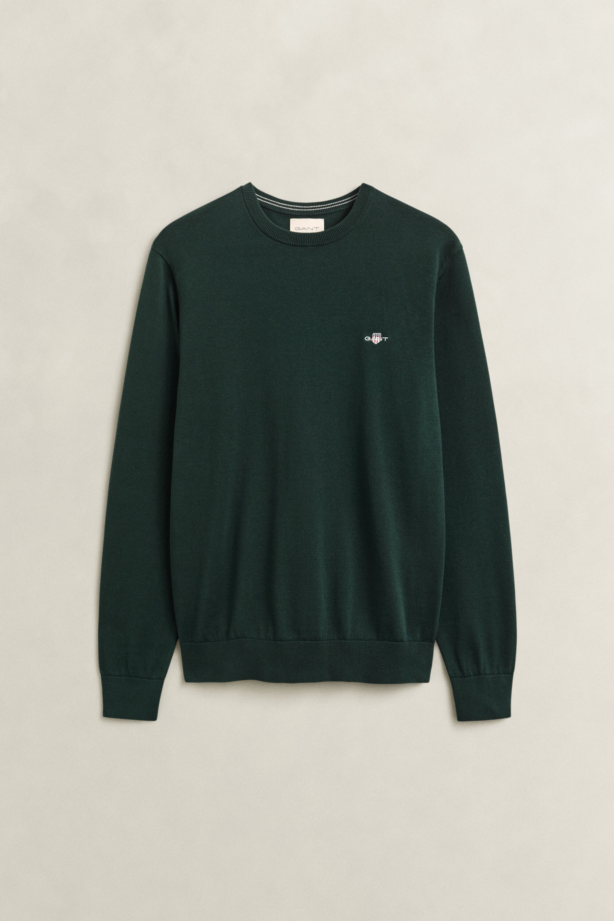 Crewneck sweater i bomuld