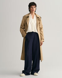 Ærmeløs bluse med stående krave