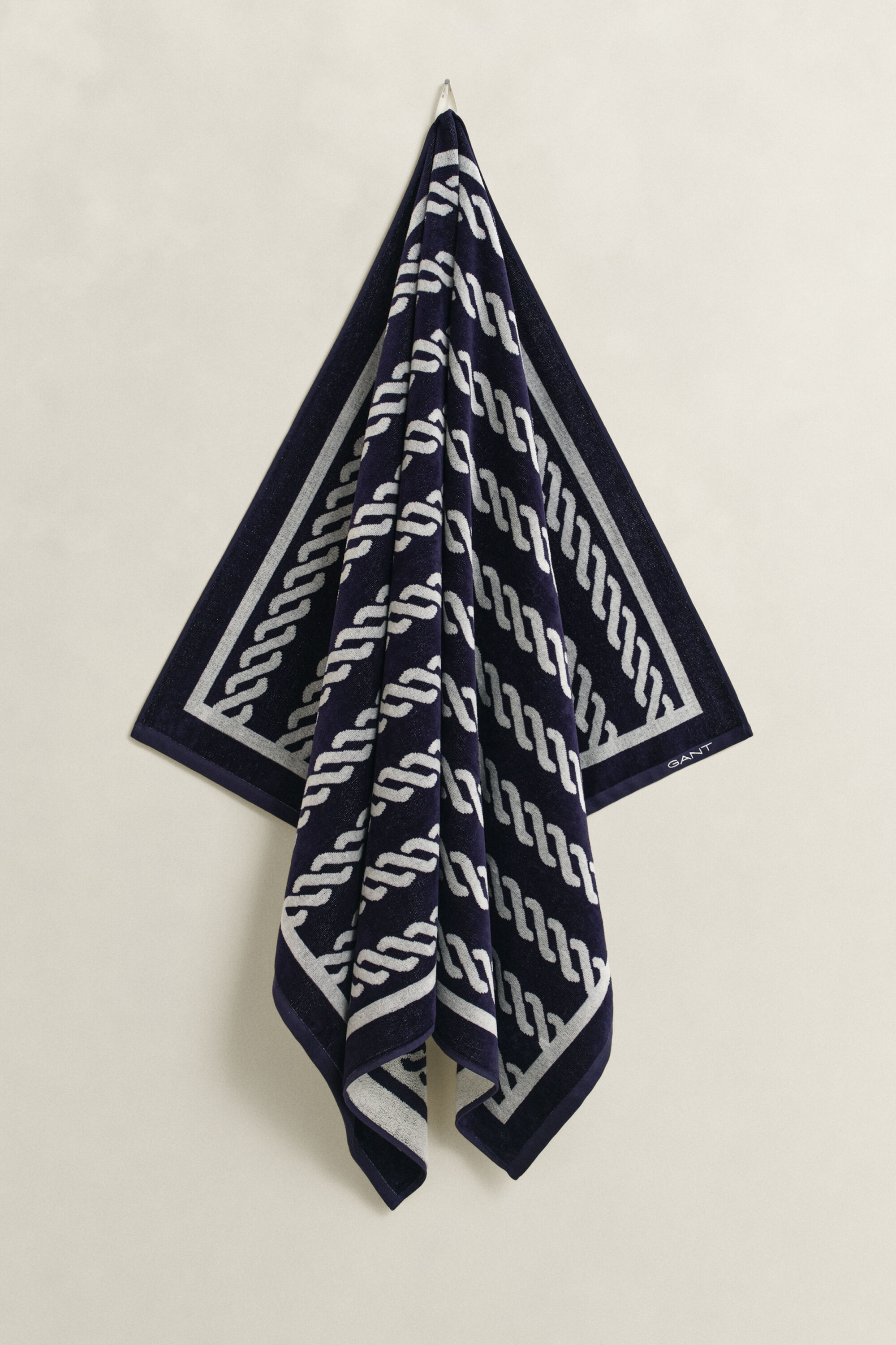 Strandhåndklæde med rebtryk