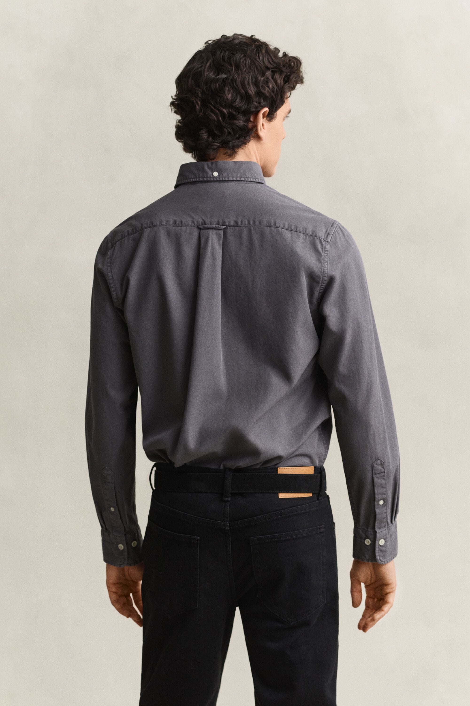 Regular fit skjorte af twill