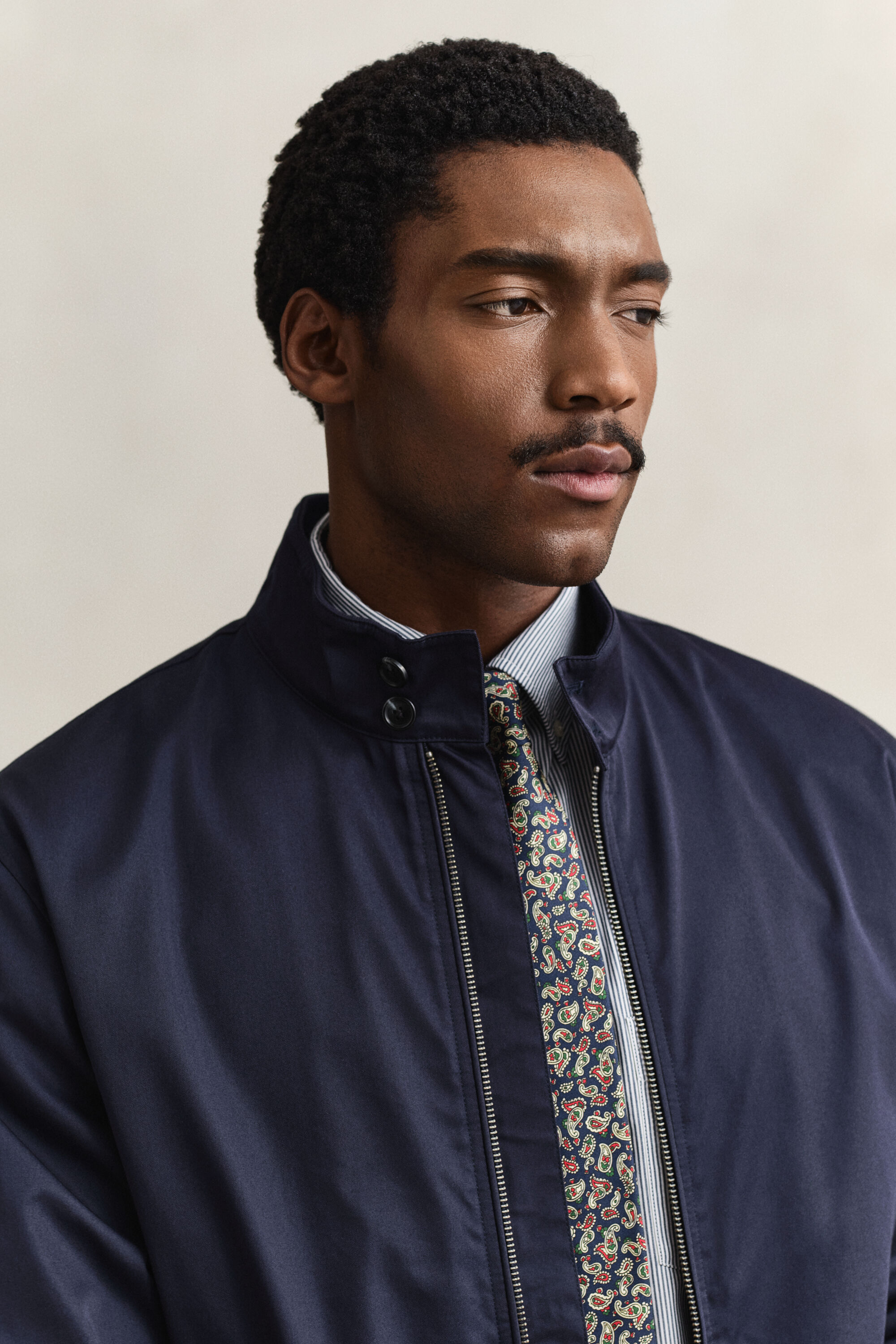 Harrington jakke i bomuldsblanding