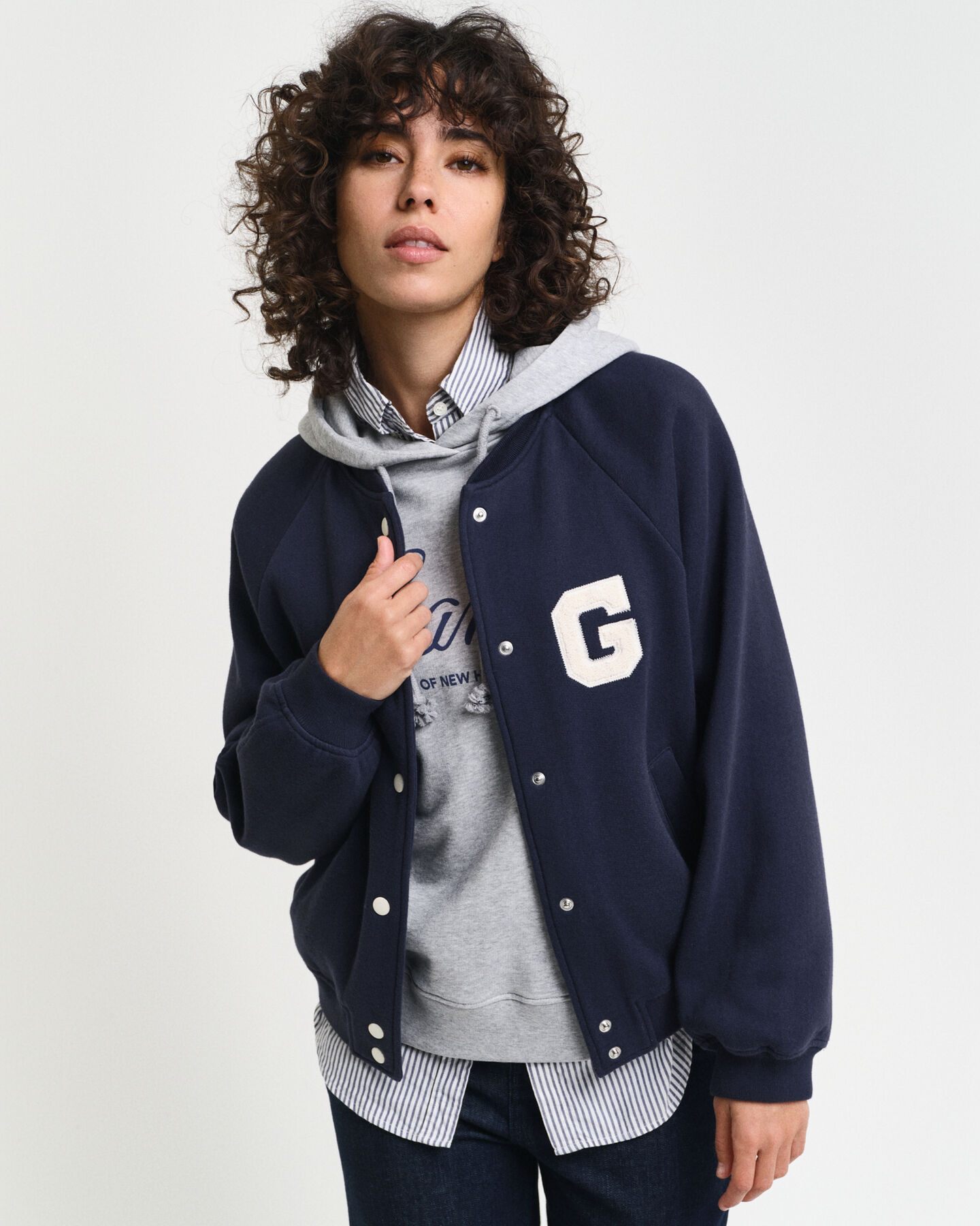 Varsity Jacket af jersey med G-mærke
