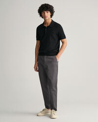 Pointelle Textured polosweater