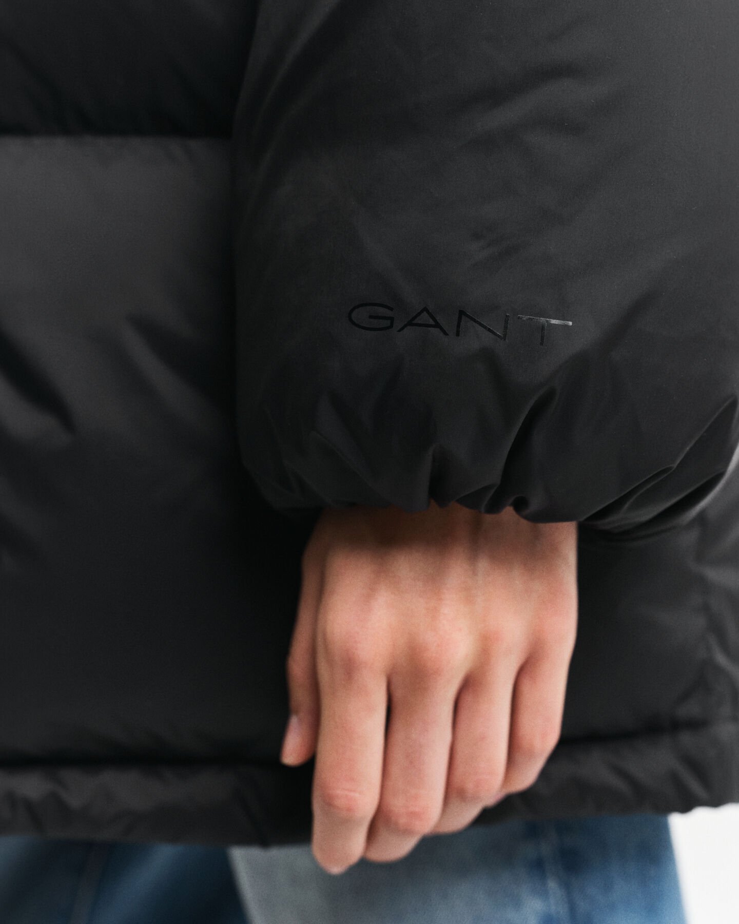 Dunjakke i mellemlængde