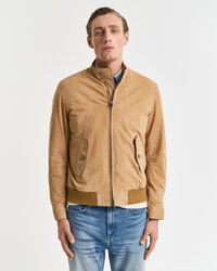Harrington jakke af ruskind