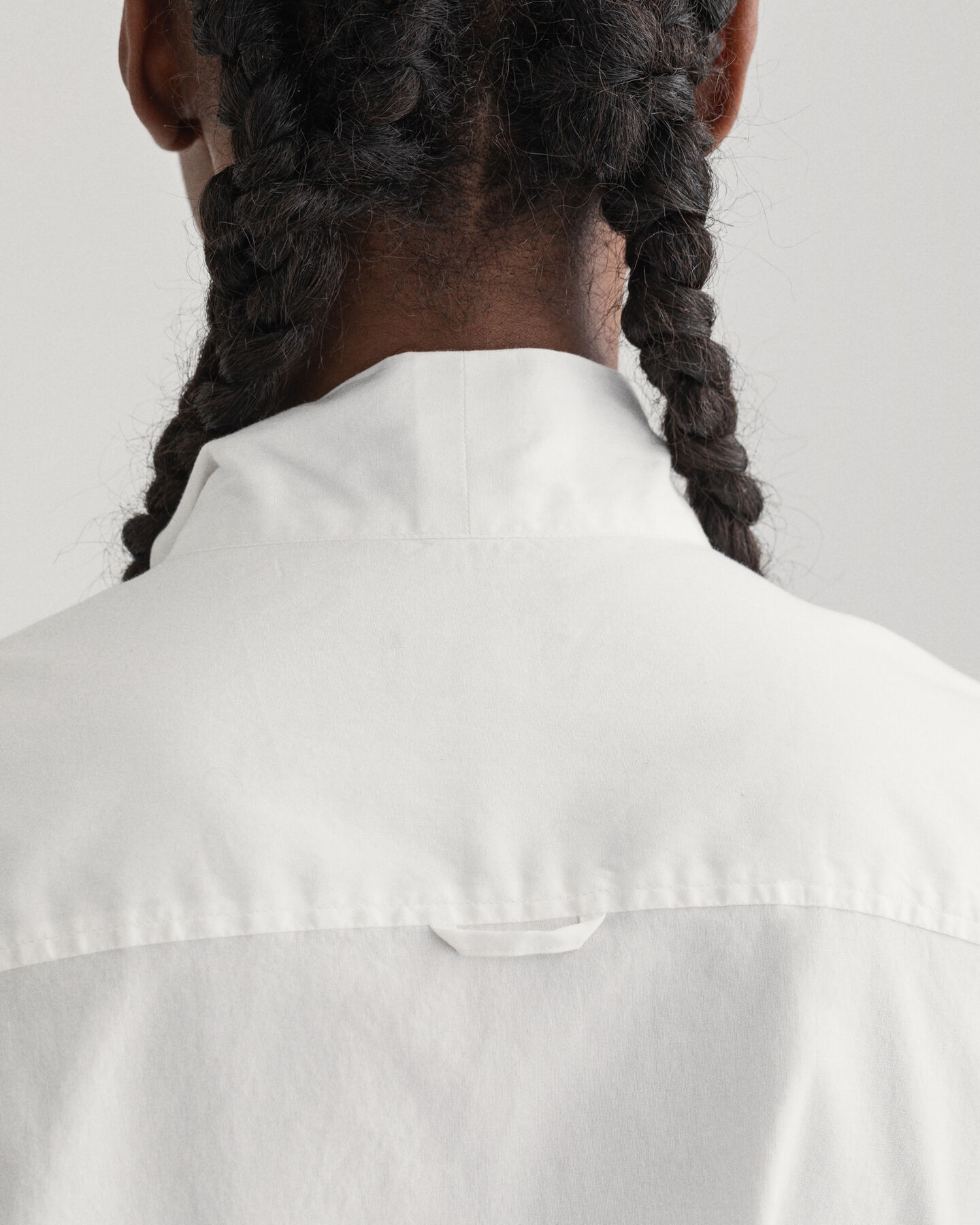 Oxford skjorte med bindebånd og pufærmer