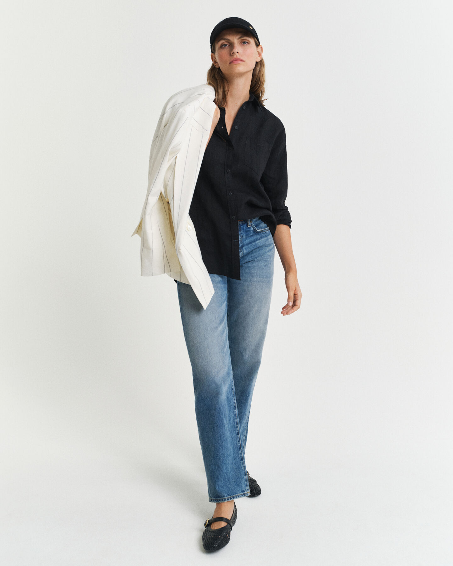 Relaxed fit h&oslash;rskjorte