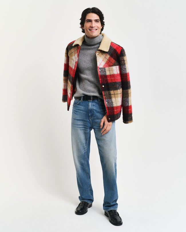 Sweater med rullekrave i kashmir