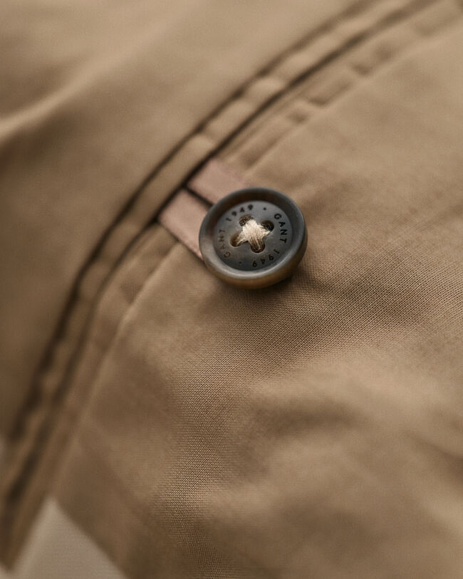 Regular fit blazer af bomuld