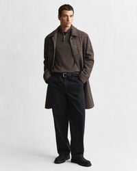 Sweater af ekstra fin lammeuld med halv lynlås