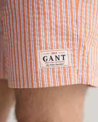 Classic fit seersucker badeshorts