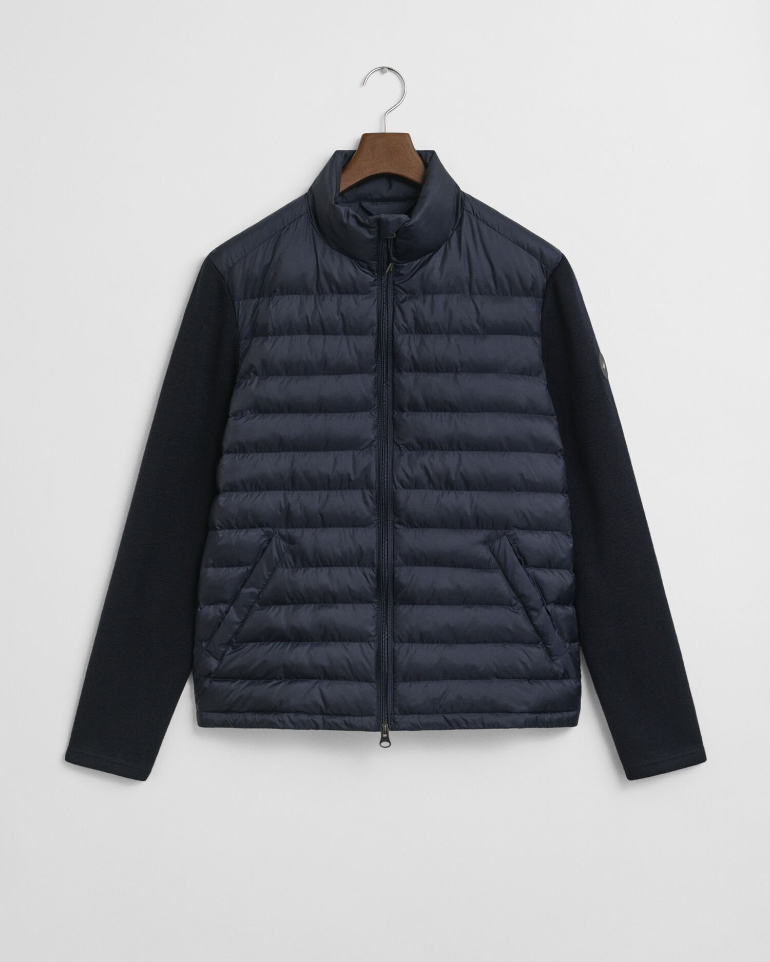 Jakke i blandede materialer