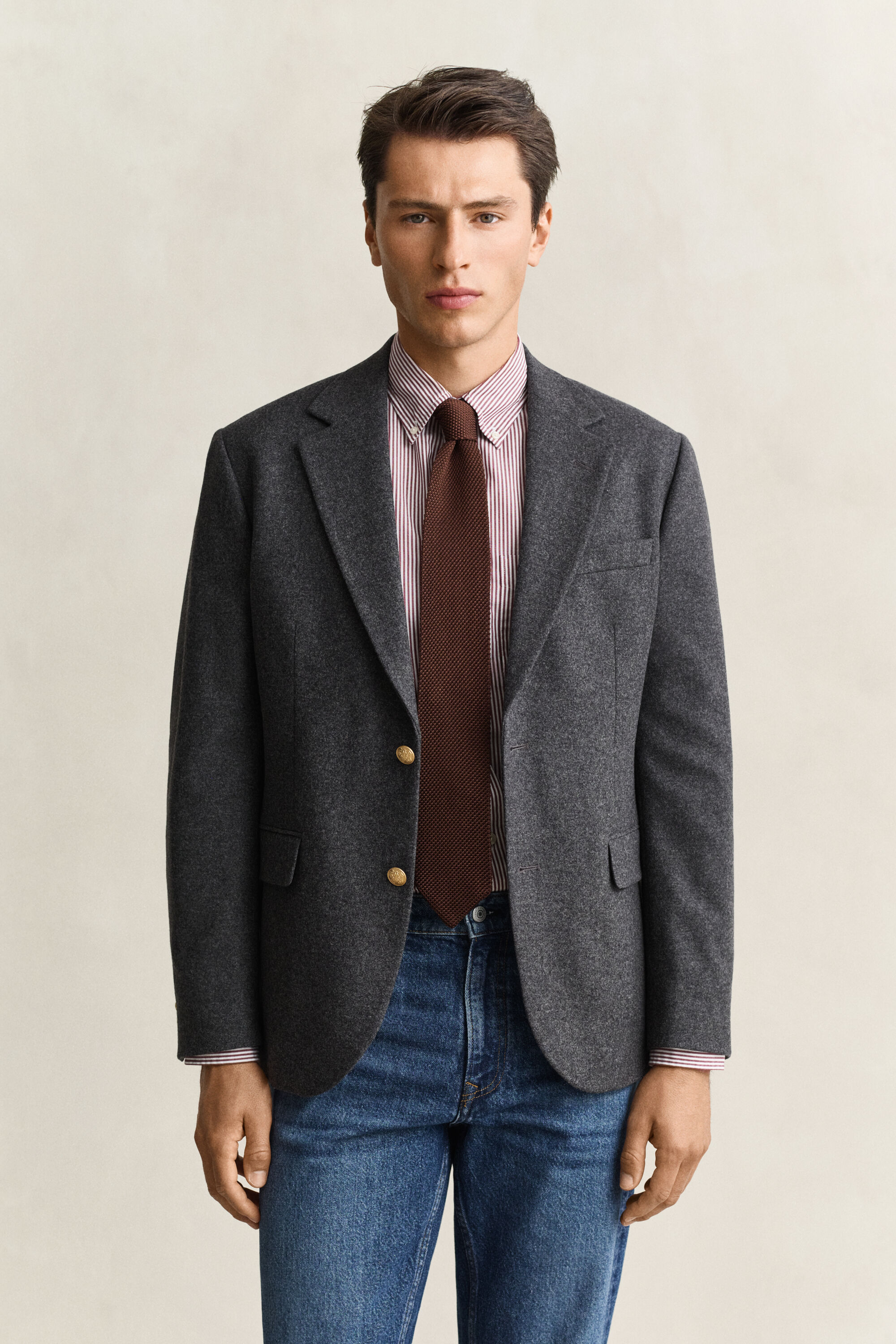 Classic Club Blazer i flanneluld