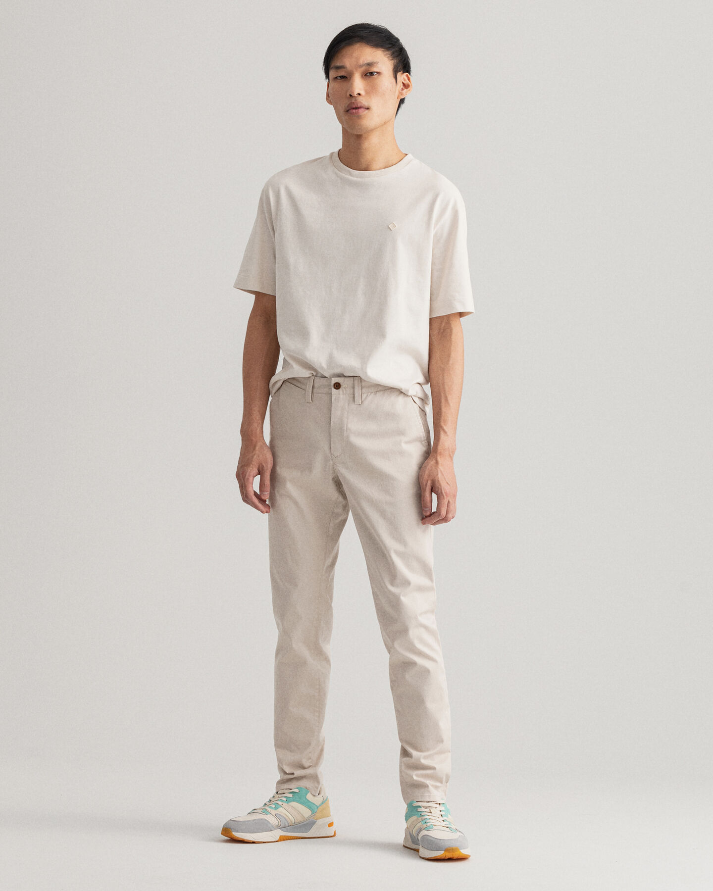 Hallden Slim fit chinobukser af twill