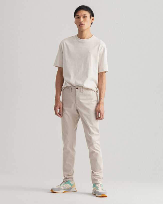 Hallden Slim fit chinobukser af twill