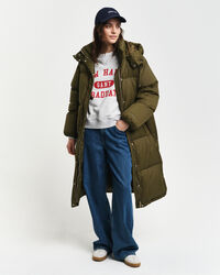 Dunfrakke i fuld længde