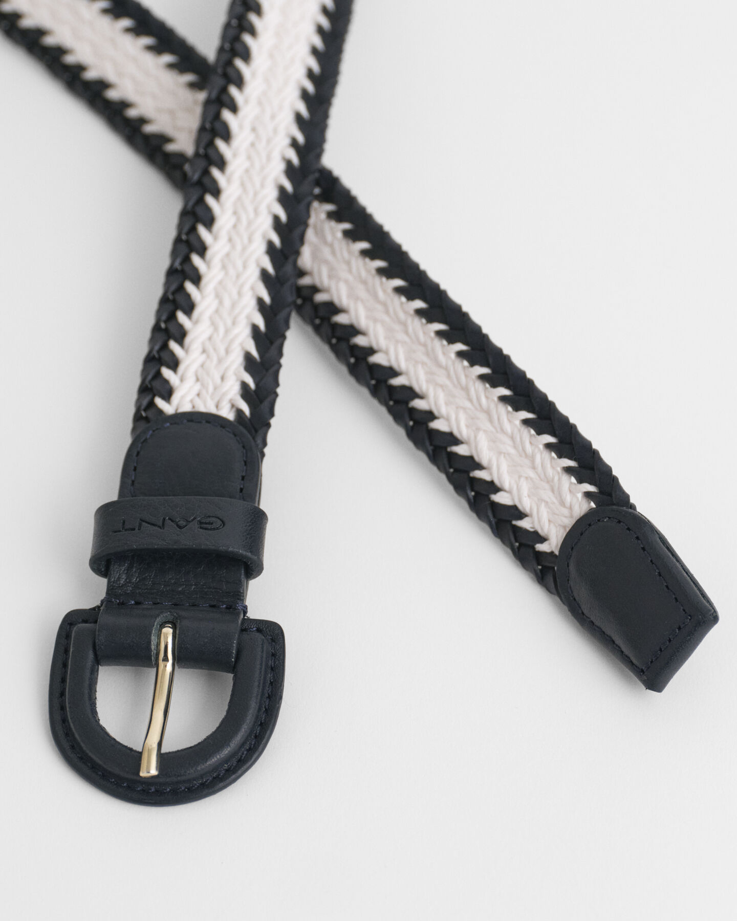 Flettet b&aelig;lte med kontrastkant