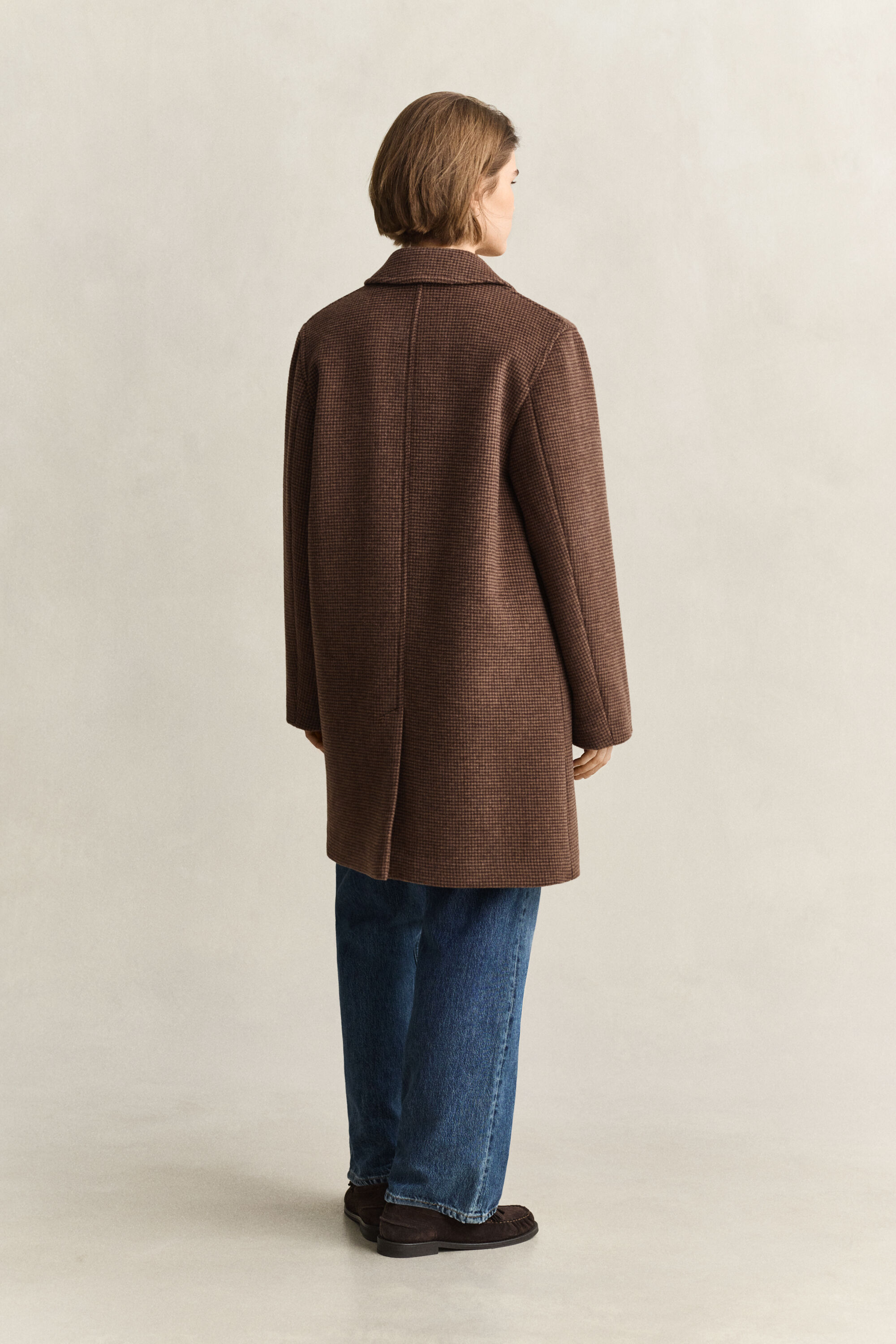 Car Coat af uldblanding