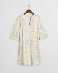 Kaftan med blomstertryk