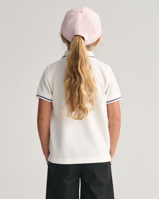 Kids Shield piqu&eacute; poloskjorte med striber